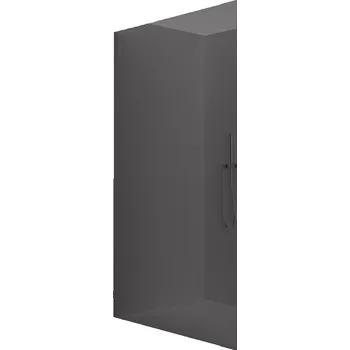 CERANO - Sprchová zástěna Walk-in Crystal L/P - 10 mm - bezvzpěrový systém - chrom, grafitové sklo - 160x200 cm