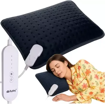 Výhřevný topný polštář 40 × 30 cm – ohřívač zad a krku