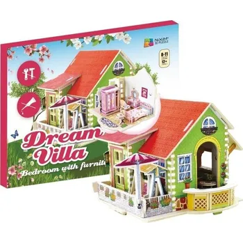 3D puzzle NiXiM Dřevěné 3D puzzle - Ložnice