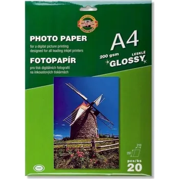 Koh-i-noor fotopapír A4 lesklý 200g 20 ks