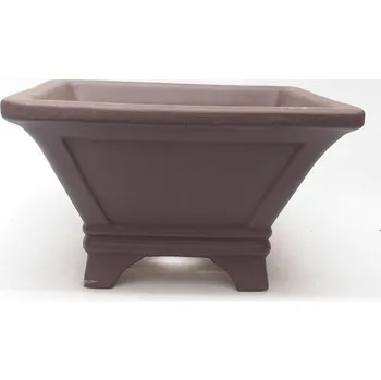 Květináč Bonsai miska 20,5 x 20,5 x 11 cm hnědá