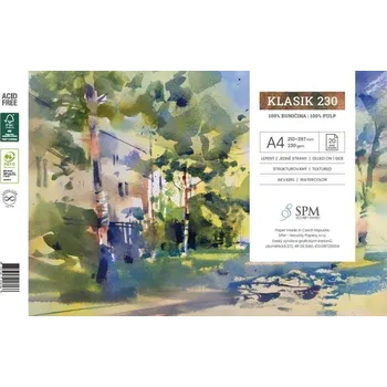 Grafický blok Klasik 230 g/m2, A4