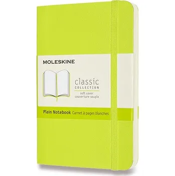 Blok Zápisník Moleskine - měkké desky, S, čistý - limetka