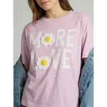 Sinsay - Bavlněné tričko s 3D aplikací - levandulová - 133HA-04X - 133HA-04X-XL