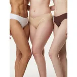 Sinsay - Bavlněné žebrované kalhotky s krajkou 3 kusy - vícebarevná - 499GV-MLC - 499GV-MLC-XXL