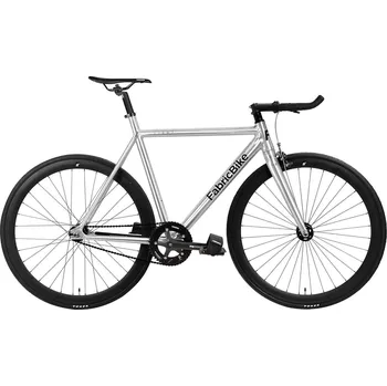 Jízdní kolo FABRICBIKE 28" lehké hliníkové kolo Fixi, Polished 54cm ŠEDÁ 2025
