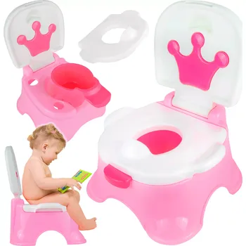 Interaktivní dětský nočník s hudbou – růžový