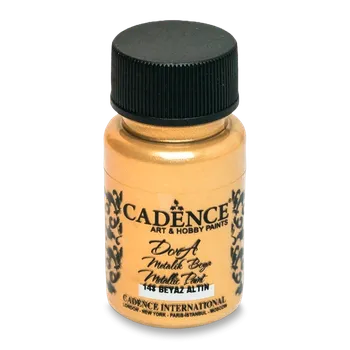 Metalická akrylová barva Cadence Dora Metalic - bílé zlato / 50 ml