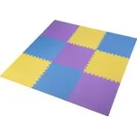 Ochranná puzzle podložka MP10 žlutá-modrá-fialová