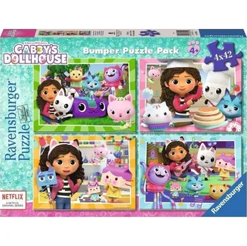 Hračka Puzzle Gabby's Dollhouse 4x42 dílků