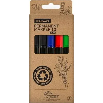 Eco popisovače permanentní 100 mix barev LUXOR PCW100/5BX