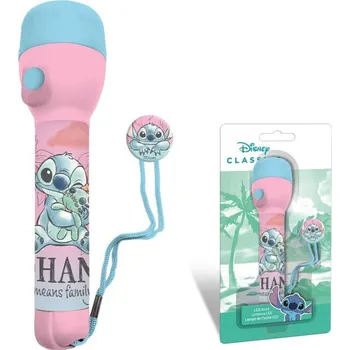 Sport Euroswan Dětská LED baterka LILO A STITCH růžová