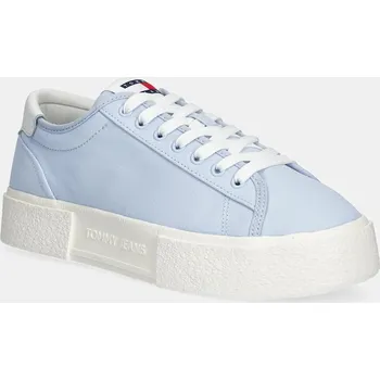Pánské tenisky Sneakers boty Tommy Jeans FLATFORM CANVAS SNEAKER EN0EN02792 modrá 05X, EUR 41