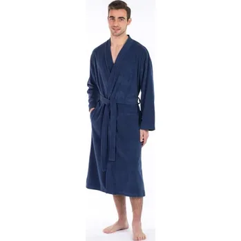 Pánský župan Pánský krátký župan JERSEY, 543 tmavě modrá, více velikostí, Framsohn Velikost: M