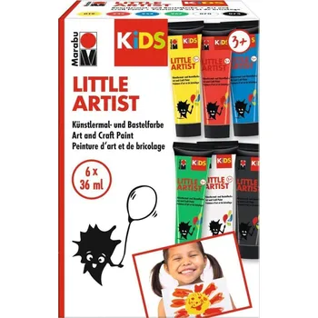 Marabu KiDS Little Artist sada akrylových barev - 6 x 36 ml