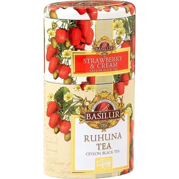 Horký nápoj BASILUR 2v1 Strawberry & Ruhunu plech 30g & 70g