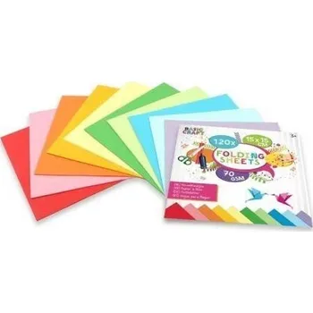 Výtvarný papír Grafix Sada barevných papírů 15 x 15 cm, 70g/m2 -120 ks