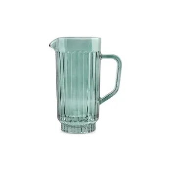 Sklenice Skleněná karafa na vodu v zelené barvě
