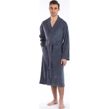 Pánský župan Pánský krátký župan JERSEY, 180 tmavě šedá, více velikostí, Framsohn Velikost: L