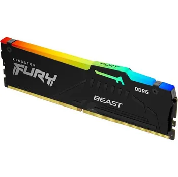 Operační paměť KINGSTON DIMM DDR5 8GB 5200MT/s CL40 FURY Beast Černá RGB