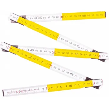 metr Metr skládací 1m bílo-žlutý