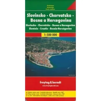 Populárně naučná literatura pro dospělé AK 7002 Slovinsko, Chorvatsko, Bosna Hercegovina 1:500 000