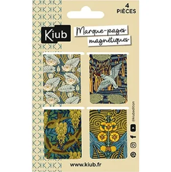 Záložka Záložky do knihy magnetiké 4 kusy MPM53A01 Dybdahl Art Deco KIUB