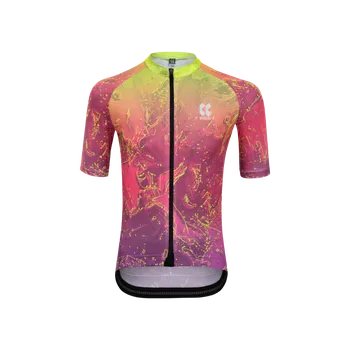 cyklistický dres KALAS MOTION Z6 | Cyklistický dres | Neon Lava Blend | JUNIOR | Velikost: 146