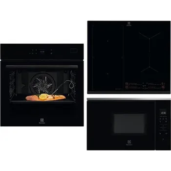 Set domácích spotřebičů Electrolux EIS67453 série 800 SenseBoil & Fry + Trouba Electrolux EOB8S39WZ série 800 SteamBoost + Mikrovlnná trouba Electrolux KMFE172TEX série 800 FLEX + DOPRAVA ZDARMA