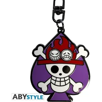 Peněženka ONE PIECE Kovová klíčenka - Lebka Ace
