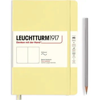 Sešit Vanilla, Softcover, Medium (A5), 123 p., plain