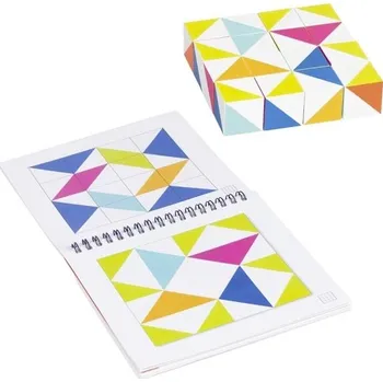 Dřevěná hračka Goki Logická mozaiková hra s předlohami