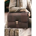 Pánská kožená aktovka The Chesterfield Brand Stutgart - hnědá