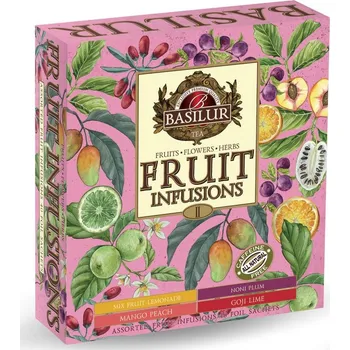 Horký nápoj BASILUR Fruit Infusions Assorted Vol.II přebal 40 gastro sáčků