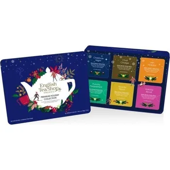 Nápoj English Tea Shop Čaj Premium Holiday Collection bio vánoční modrá 54 g, 36 ks