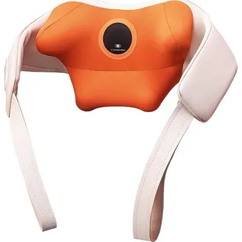 Masážní přístroj Breo N6 Mini Masážní přístroj na krk a ramena, béžovo-oranžový