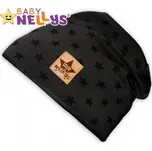 Baby Nellys Bavlněná čepička s hvězdičkami Baby Nellys ® - zelená, 48-52 | Velikost koj. oblečení: 48/52 čepičky