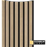 WALL CONCEPT flexi obkladový panel Dub Butterscotch, černý filc + MDF, 2750x285x17 mm, 0,78 m2