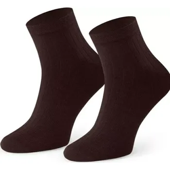 Pánské oblečení Pánské vzorované ponožky 054 Hnědá 41-43