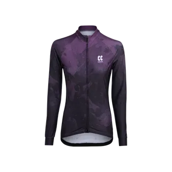 cyklistický dres KALAS MOTION Z6 | Cyklistický dres dlouhý rukáv | Plum Purple | DÁMSKÝ | Velikost: 6/XXL