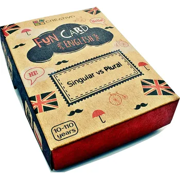 Cizí jazyk Fun card English Singular vs Plural