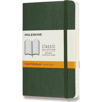 Dětské zboží Zápisník Moleskine - měkké desky, S, linkovaný - tm. zelený