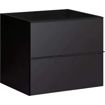 Koupelnový nábytek CERANO - Koupelnová skříňka pod umyvadlo Velora - černá matná - 60x49,8x46 cm