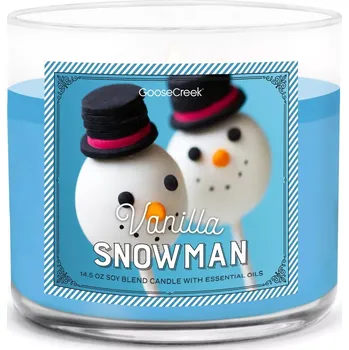 Svíčka GOOSE CREEK CANDLE - vonná svíčka 3KNOT Vanilla Snowman, 411g