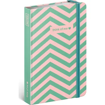 Blok Notes - Think Of Me, linkovaný, 10,5 x 15,8 cm