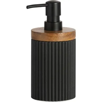 Dávkovač mýdla Černý dávkovač mýdla s prvky z Akácie
