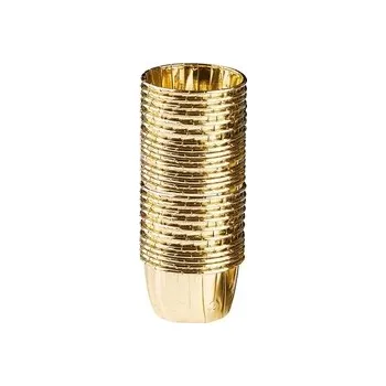 Formička Cukrářské košíčky s lemem samonosné 3,8 cm- ZLATÉ / 40 ks