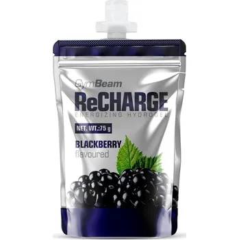Energetický nápoj GymBeam ReCharge Gel 6 x 75 g, blackberry