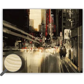 Výtvarná sada Obraz dřevěný: City, 300x240