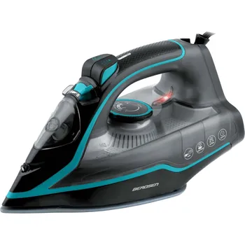 Domácí spotřebič Berdsen BD-331 Parní žehlička s keramickou plochou 2600 W, černo-modrá